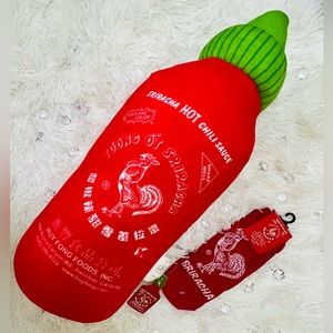 Sriracha brand sauce plush pillow gift sock set matching combo